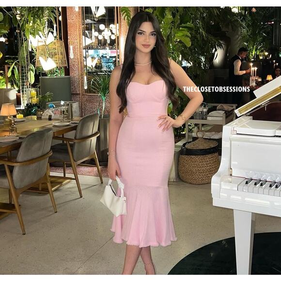 RARE!!! ZARA BLOGGER FAVE!!! Frayed Hem Midi Dress NWT - Picture 9 of 16